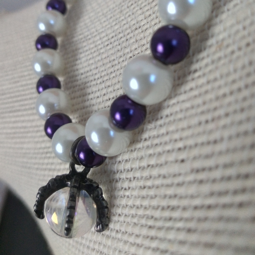 Dragon claw orb pearl bracelet